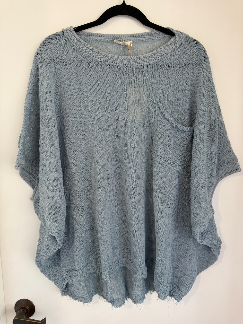 Easel Blue Knit Sweater Plus Size NWT